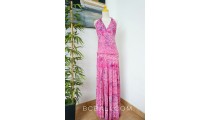 long dress rayon hand stamp pareo clothing bali handmade